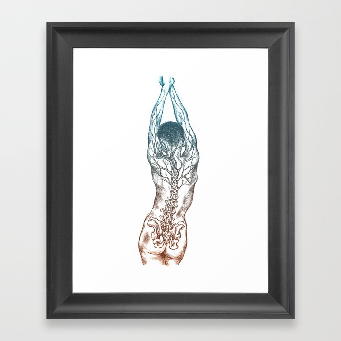 Tree Spine Framed Art Print