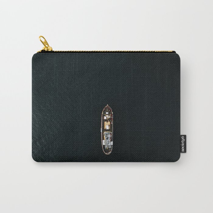 Iceland Ship from Above - Ocean Photography Carry-All Pouch