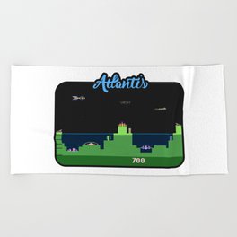 Atlantis Video Game Art Beach Towel