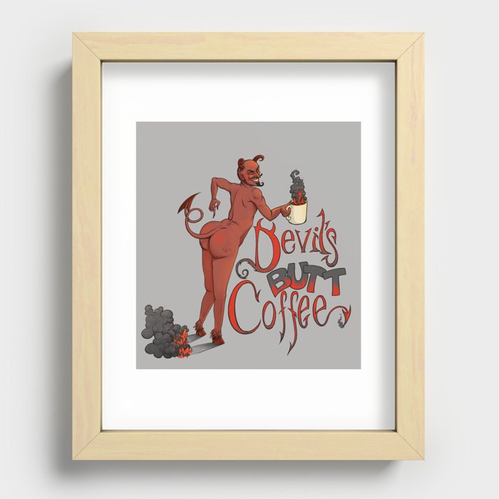 Devil's Butt Coffee Recessed Framed Print