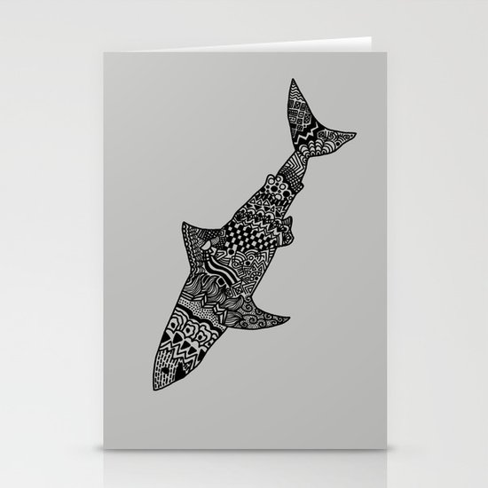 Doodle Shark Stationery Cards