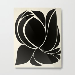 Deep Floral - Abstract Art Print Metal Print