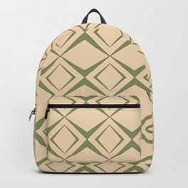 Retro 1960s geometric pattern design 4 Backpack