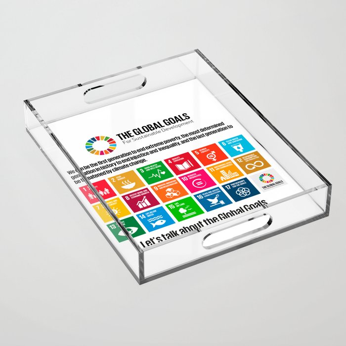 Global Goals Poster Gifts Acrylic Tray