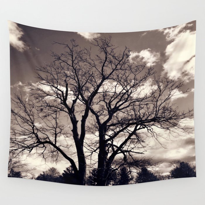 Tree alone Wall Tapestry