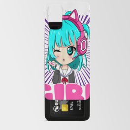 Anime and Gaming chibi graphic Video Games Gamer Girl Android Card Case | Cool, Sailormoon, Japan, Tumblr, Funny, Japanese, Gamergirl, Anime, Gamingchibi, Manga 