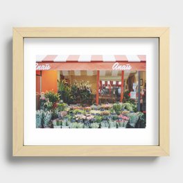 Parisian Flowers Recessed Framed Print
