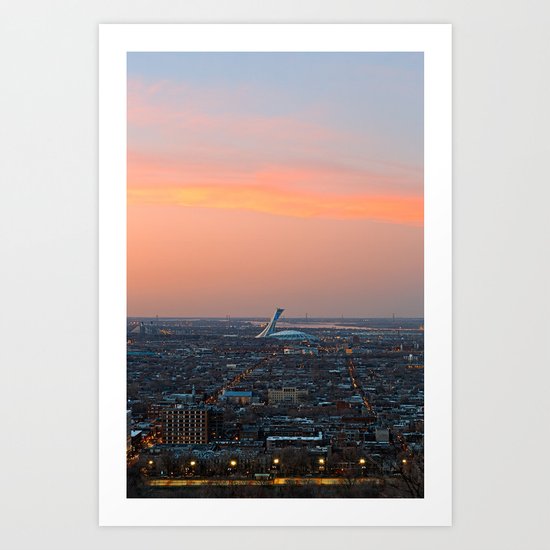 Montreal Twilight Art Print