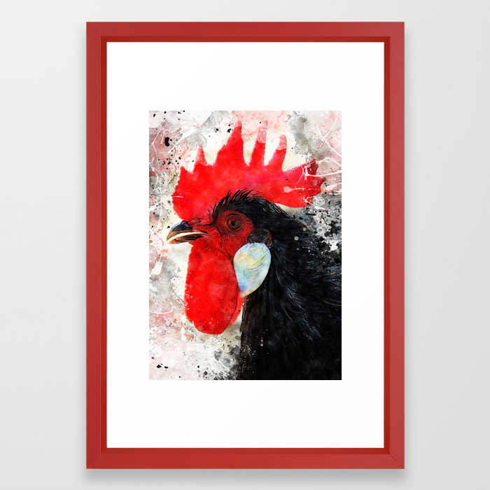 Rooster Art Animals Framed Print By Jbjart Society6 Framed Art Print By Jbjart Society6