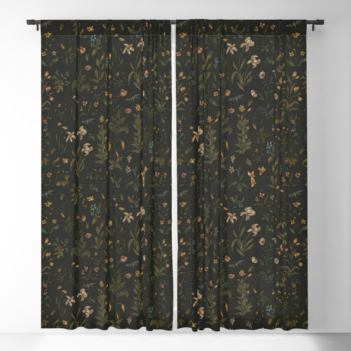 Old World Florals Blackout Curtain