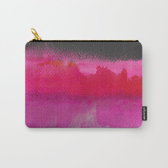 Red on Pink Carry-All Pouch