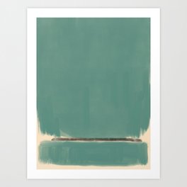 Large green abstract Art Print
