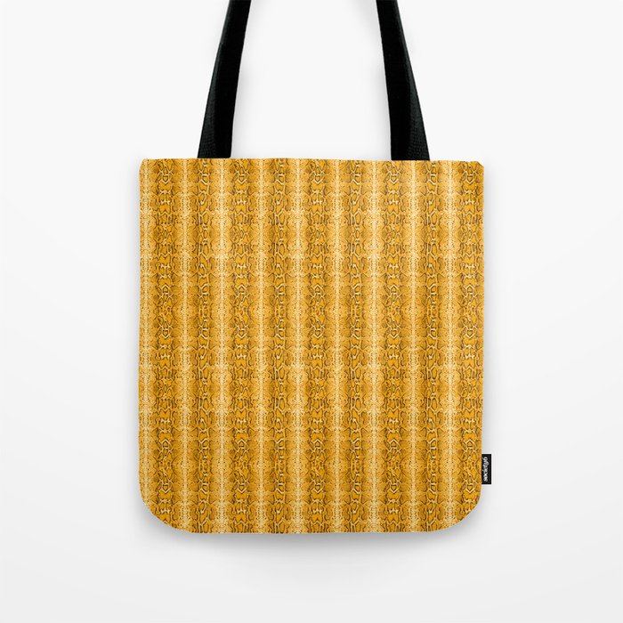 Yellow Snake Skin Animal Print Wild Nature Tote Bag by KINK Design ...
