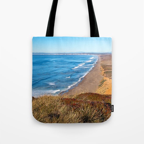 Point Reyes Coastal Scenery Tote Bag