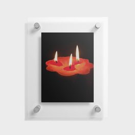 Light a Three Way Candle Floating Acrylic Print
