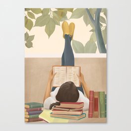 Bookworm Canvas Print