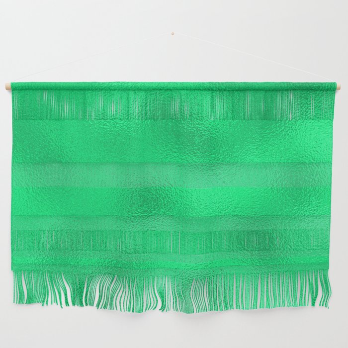 Green Neon Glass Foil Modern Collection Wall Hanging