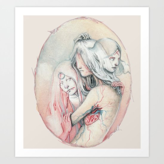 14/02 : Love is a hate and a lie Art Print