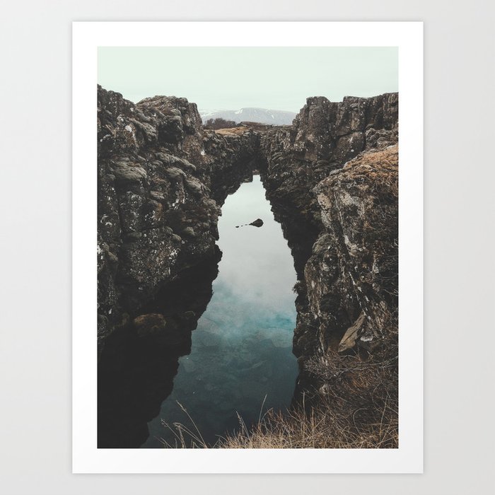 I left my heart in Iceland - landscape photography Art Print