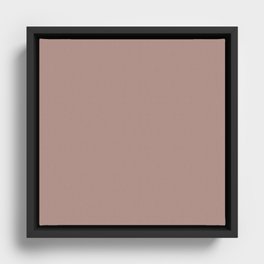 Hollow Brown Framed Canvas