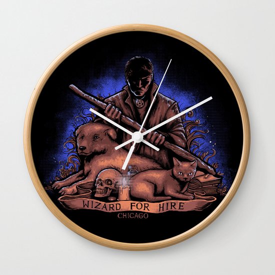 Wizard For Hire Wall Clock