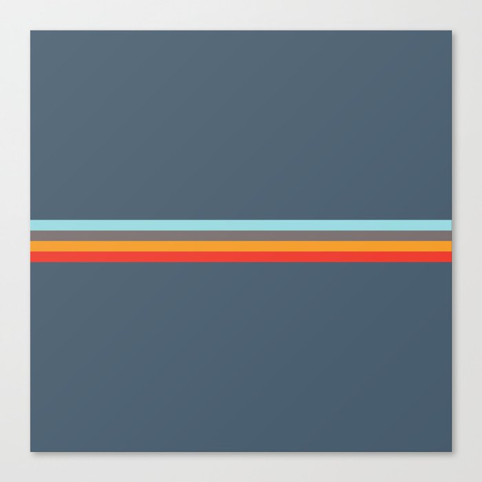 Sedna - Classic Retro Summer Stripes Canvas Print