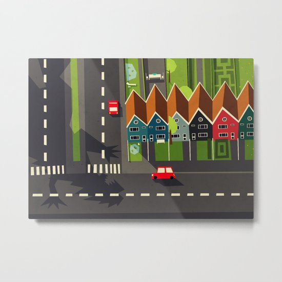 There goes the neighborhood Metal Print