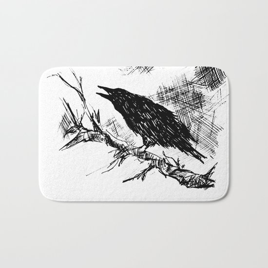 Crow edit version 2 Bath Mat