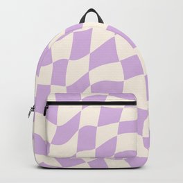 Play Checkers Ube and Cream Backpack | Purple, Graphicdesign, Design, Cream, Minimal, Modern, Checkers, Checkerboard, Ube, Pattern 