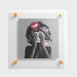 African American Women With Flowers Floating Acrylic Print