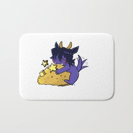 Small cute purple Dragon Keith Protect his golds Bath Mat | Keithkogane, Vldfanart, Lovelychibi, Digital, Gold, Cute, Drawing, Funnyjoke, Pattern, Sheith 