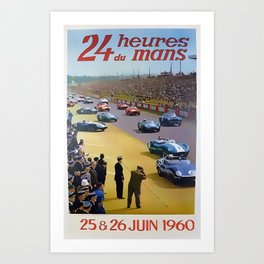 24 Hours of Le Mans 1960 Art Print