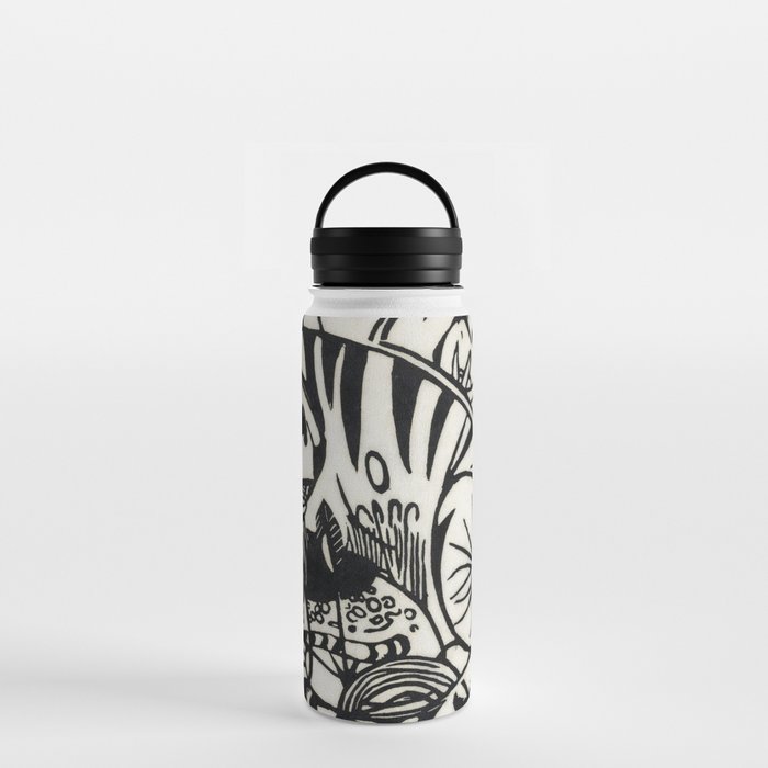 Tiger (1912) print in high resolution by Franz Marc Water Bottle
