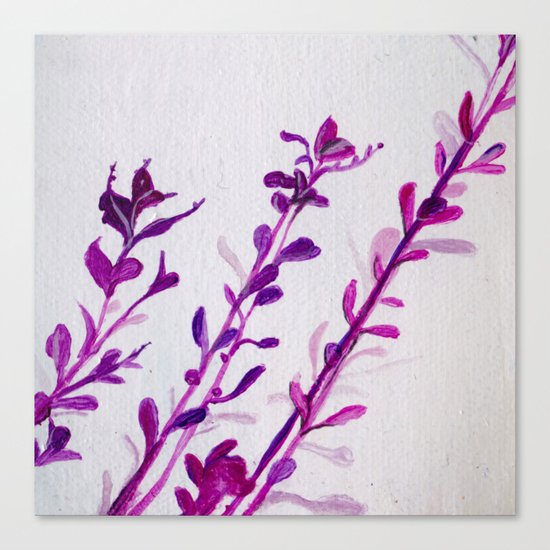 Pink Stems Canvas Print