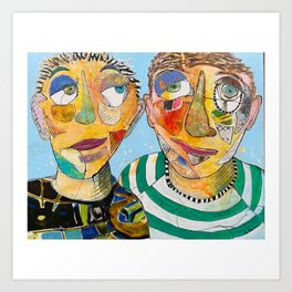 Two Heads are Better than One Art Print