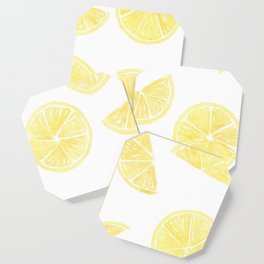 Watercolor Lemon Slices Coaster