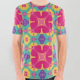 colorful cubic design pattern  All Over Graphic Tee
