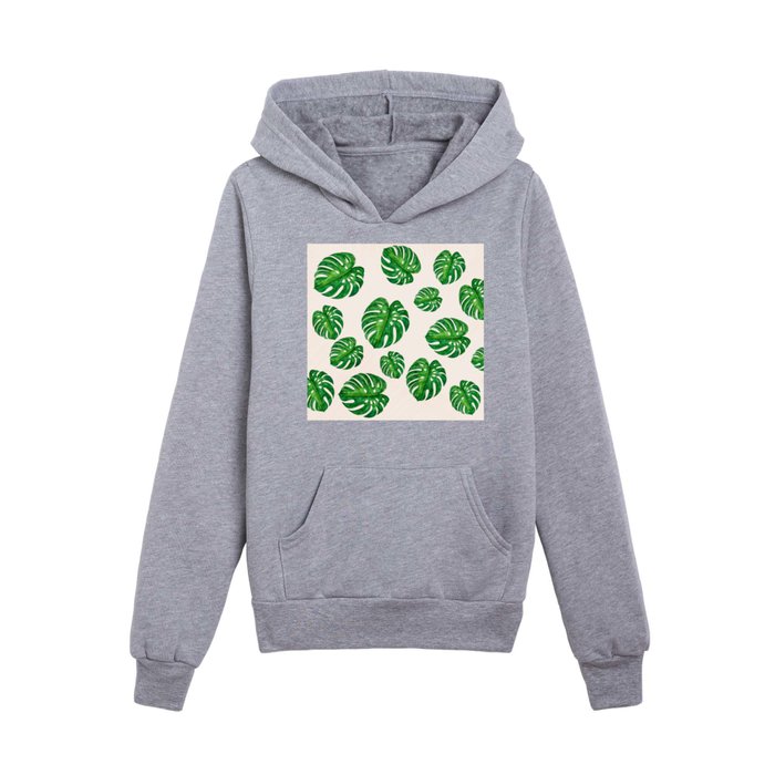 Monstera Lover Kids Pullover Hoodie