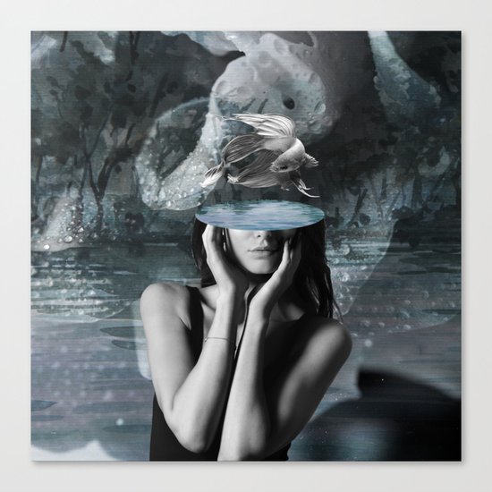 Fish Head Canvas Print