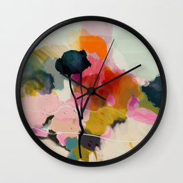 paysage abstract Wall Clock | Abstract, Beach, Acrylic, Painting, Watercolor, Digital, Tan, Curated, Tree, Landscape 