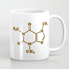 Caffeine Molecular Chemical Formula Coffee Mug