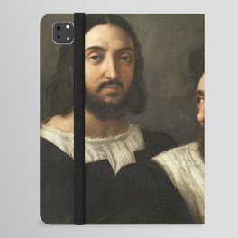 Portrait of the artist and his friend by Raffaello Sanzio  iPad Folio Case