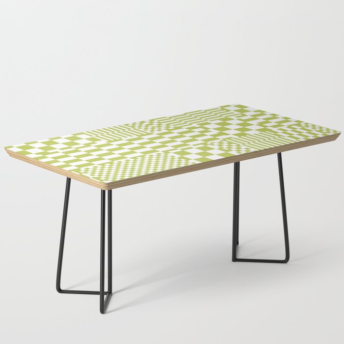 Glitchy Checkers // Apple Blossom Coffee Table