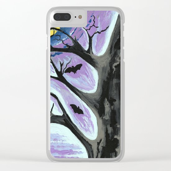 Creepy Night Clear iPhone Case