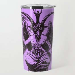  Baphomet on Purple Travel Mug