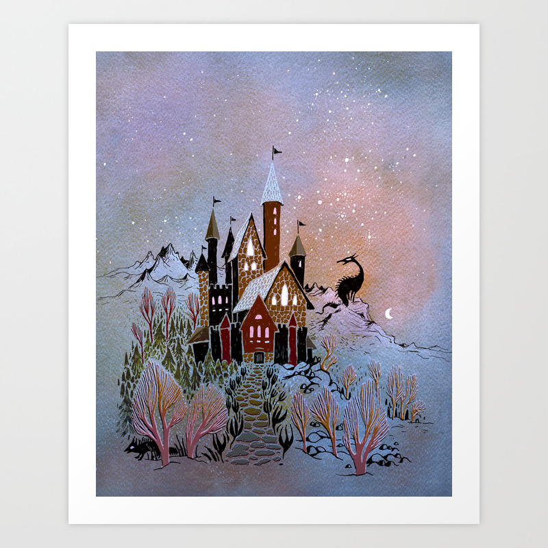 Magic Castle Art Print By Ullathynell Society6