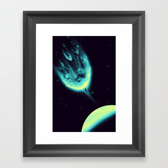 There Is No Planet to Save Framed Art Print