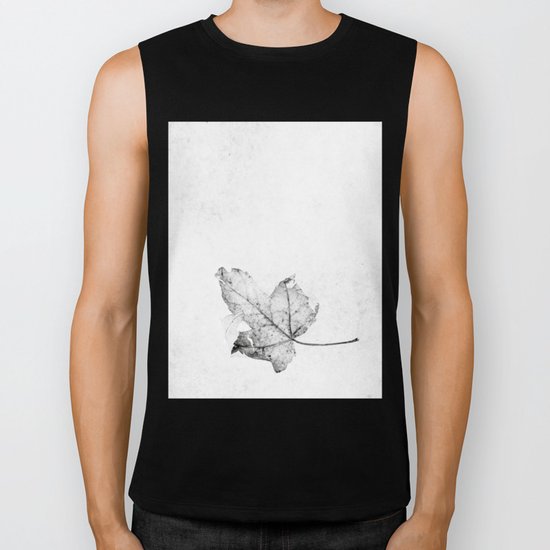 leaf on ice Biker Tank