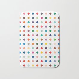 Color theory • Hues and tones • Abstract dot grid • Geometric pattern • Modern design • Minimalism Bath Mat
