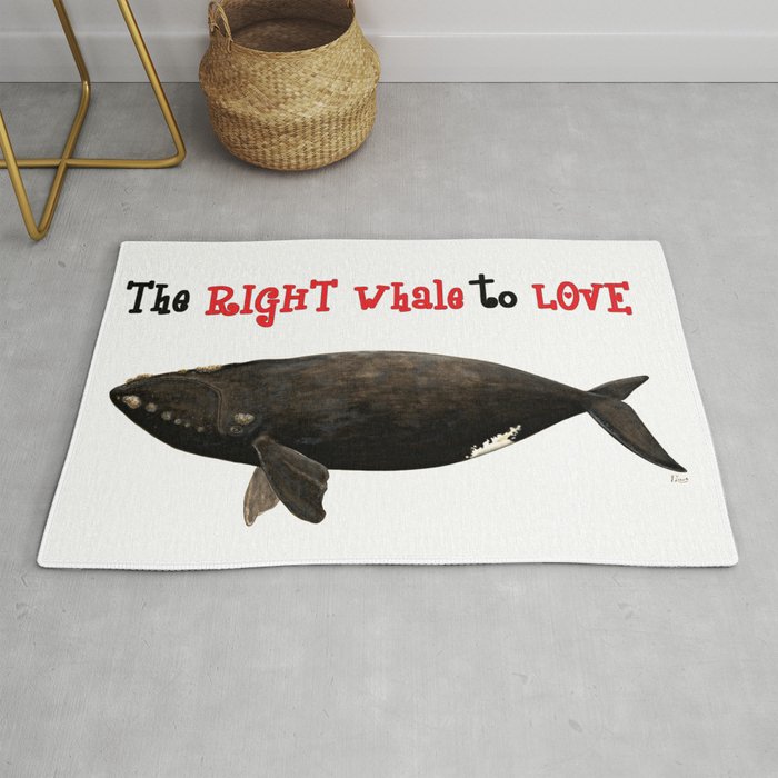 The right whale to love Rug
